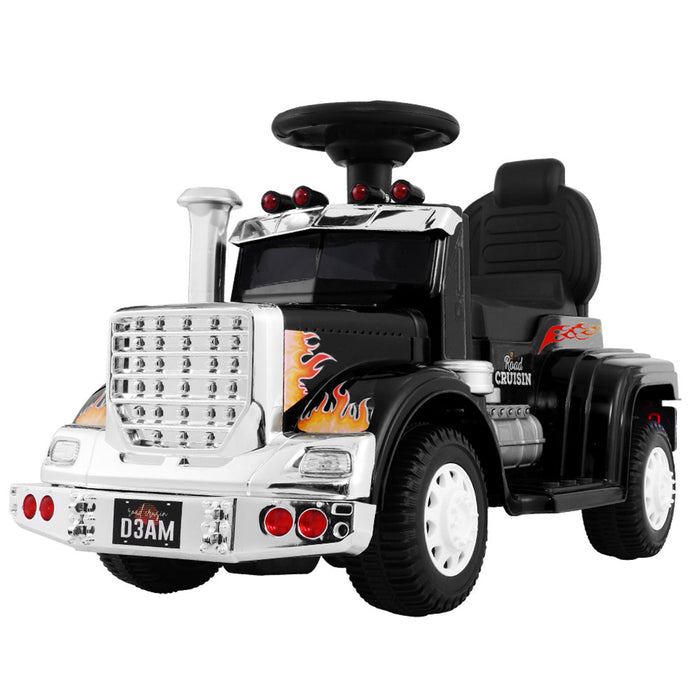 Kids Ride on Black Electric Truck - Battery Operated