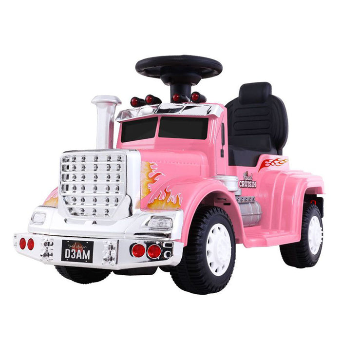 Kids Ride On Pink Electric Truck - Battery Operated
