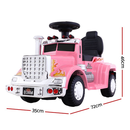 Kids Ride On Pink Electric Truck - Battery Operated