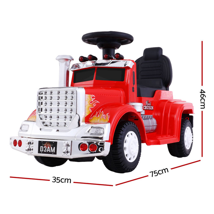 Kids Ride On Red Electric Truck - Battery Operated