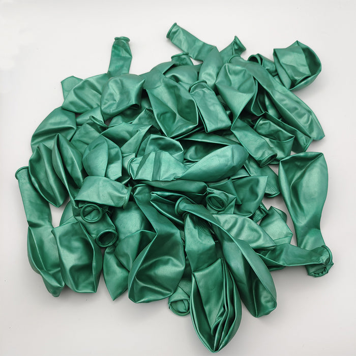 50PCS 5'' Latex Balloon Set Metallic Green Birthday Wedding Party Decoration