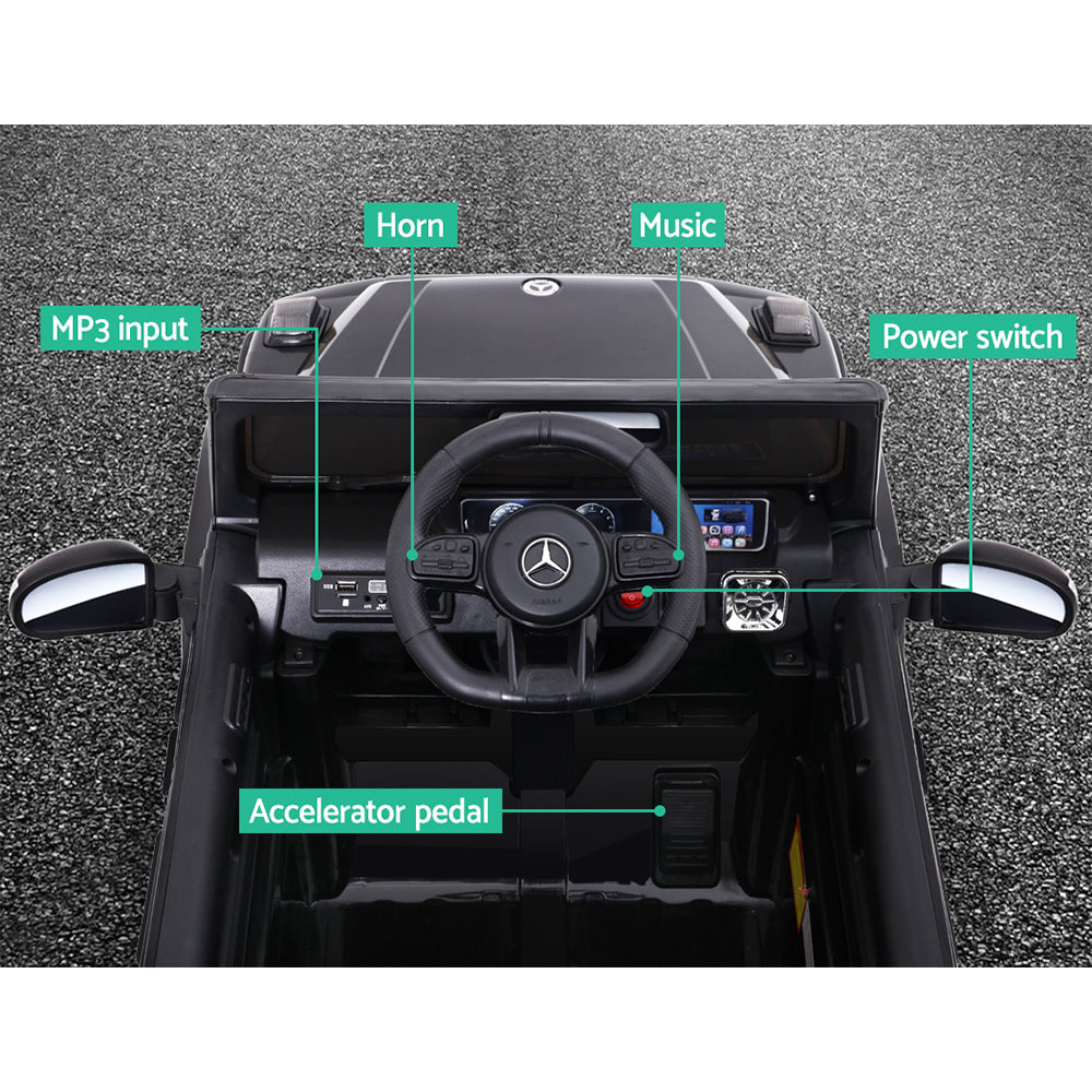 Mercedes-Benz Kids Ride On Car - Electric AMG G63 Licensed Black Car
