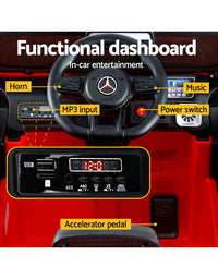 Kids Ride On Car Electric Mercedes-Benz Licensed Toys 12V Battery Red Cars AMG63
