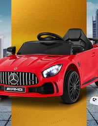 Kids Ride On Car Mercedes-Benz AMG GTR Electric Toy Cars 12V Red
