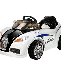Rigo Ride On Car Toy Kids Electric Car 12V Battery White
