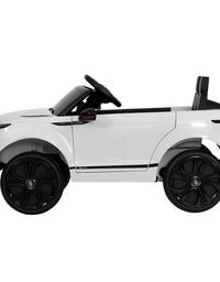 Licensed Land Rover Kids Ride On Electric White Car with Remote (12V)
