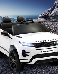 Licensed Land Rover Kids Ride On Electric White Car with Remote (12V)
