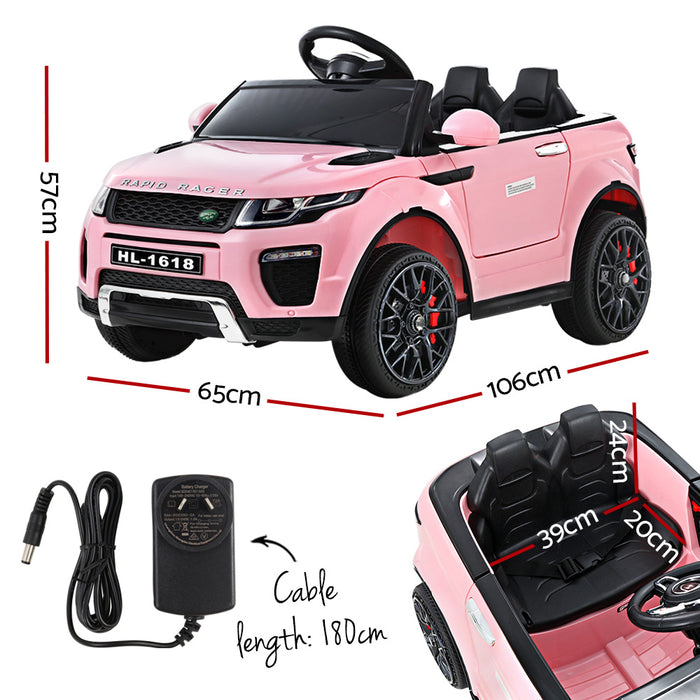 Kids Ride On Pink SUV Electric Car - Remote Control (12V)