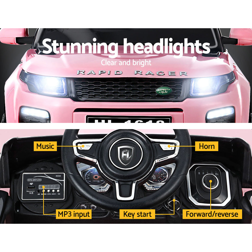 Kids Ride On Pink SUV Electric Car - Remote Control (12V)