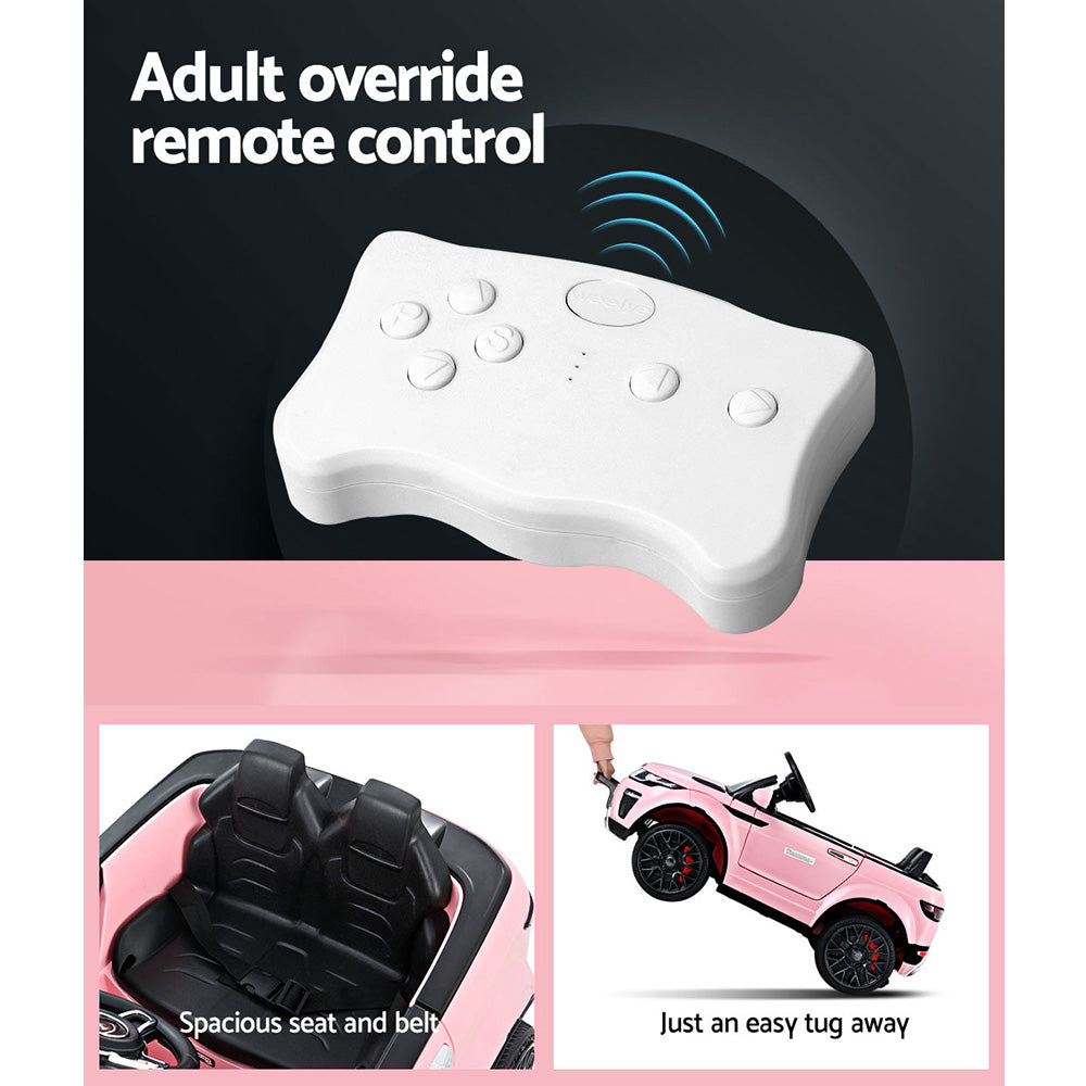 Kids Ride On Pink SUV Electric Car - Remote Control (12V)