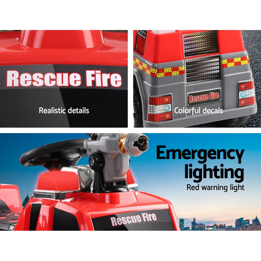Kids Ride On Electric Fire Truck - Battery Operated