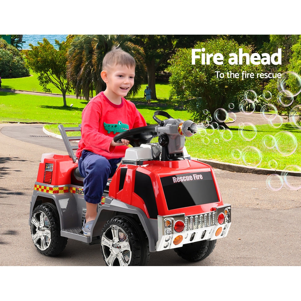 Kids Ride On Electric Fire Truck - Battery Operated