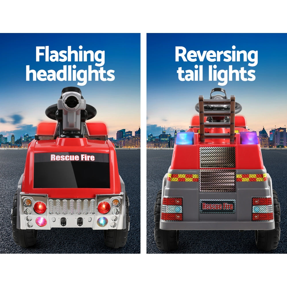 Kids Ride On Electric Fire Truck - Battery Operated