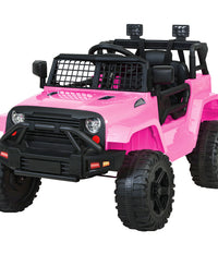 Rigo Kids Ride On Car Electric 12V Car Toys Jeep Battery Remote Control Pink
