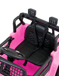 Rigo Kids Ride On Car Electric 12V Car Toys Jeep Battery Remote Control Pink
