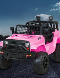 Rigo Kids Ride On Car Electric 12V Car Toys Jeep Battery Remote Control Pink
