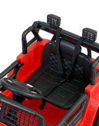 Rigo Kids Ride On Car Electric 12V Car Toys Jeep Battery Remote Control Red

