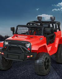 Rigo Kids Ride On Car Electric 12V Car Toys Jeep Battery Remote Control Red
