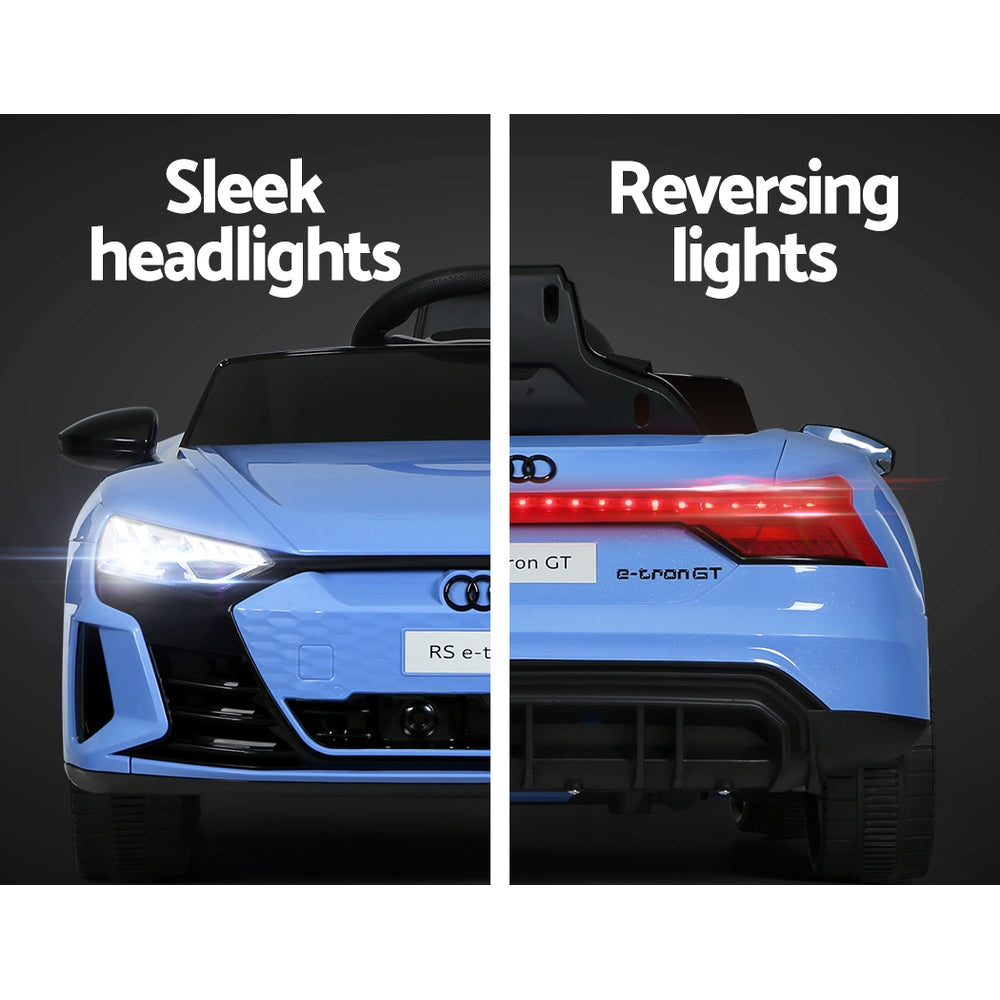 Licensed Audi Ride On Blue Electric Sports Car - Remote Control (12V)