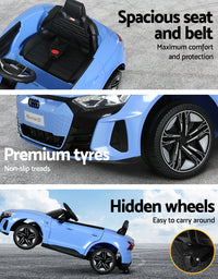 Licensed Audi Ride On Blue Electric Sports Car - Remote Control (12V)

