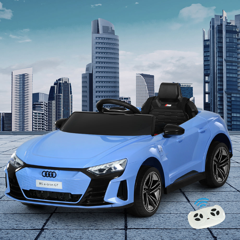 Licensed Audi Ride On Blue Electric Sports Car - Remote Control (12V)