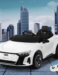 Audi Ride On Car Electric Sports Toy Cars RS e-tron GT Licensed Rigo White 12V
