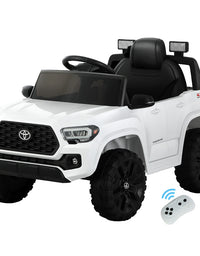 Toyota Ride On Car Kids Electric Toy Cars Tacoma Off Road Jeep 12V Battery White
