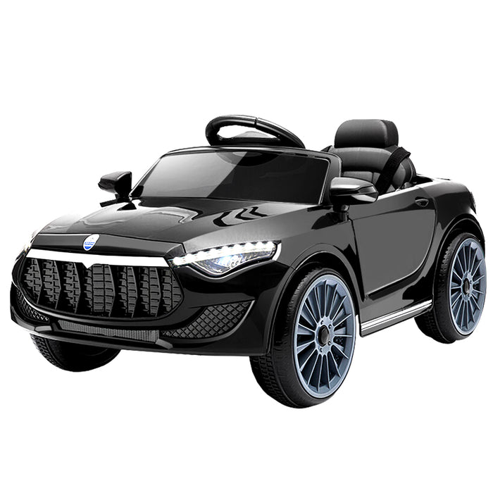Kids Ride On Black Electric Car - Remote Control (12V)l  Black MP3 LED