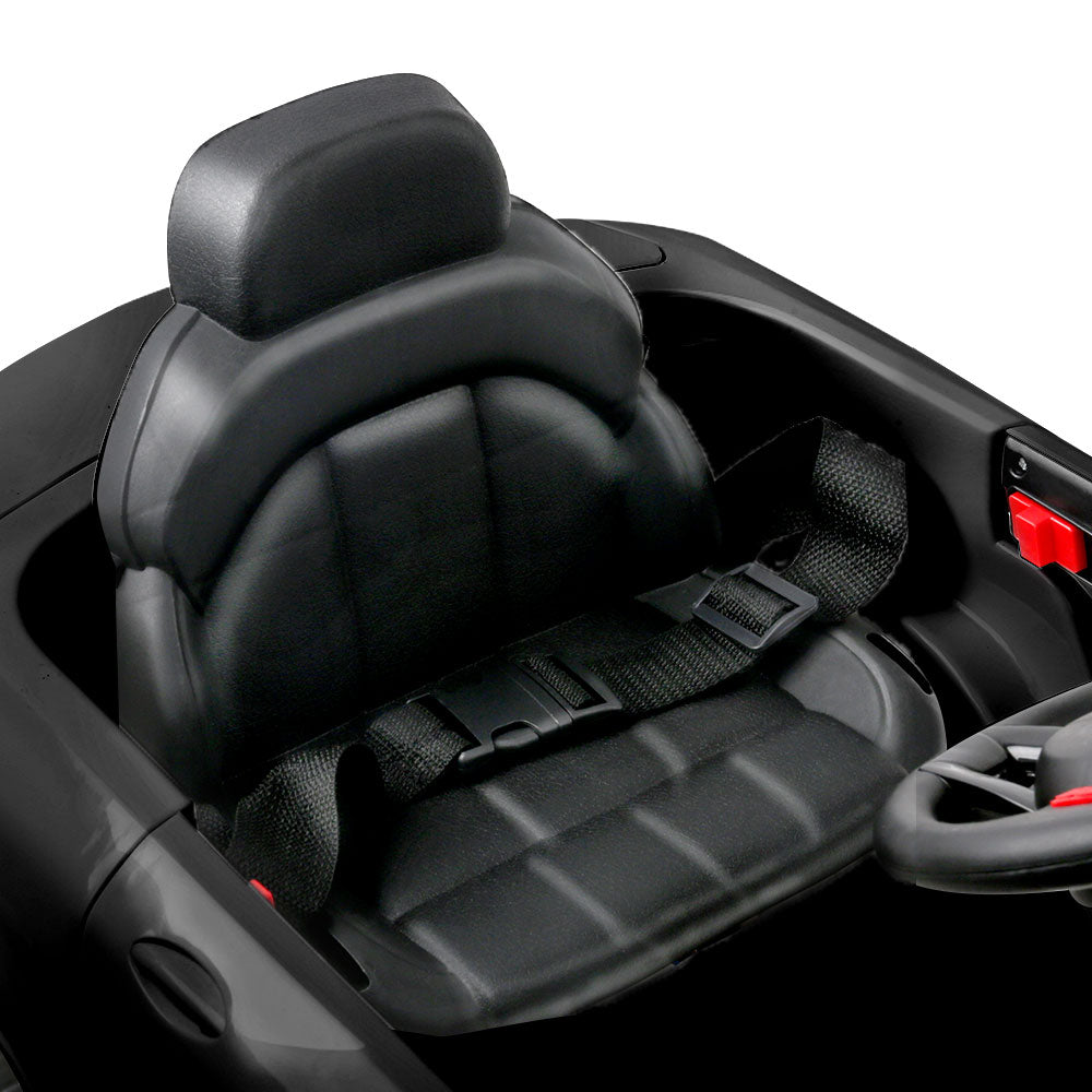 Kids Ride On Black Electric Car - Remote Control (12V)l  Black MP3 LED