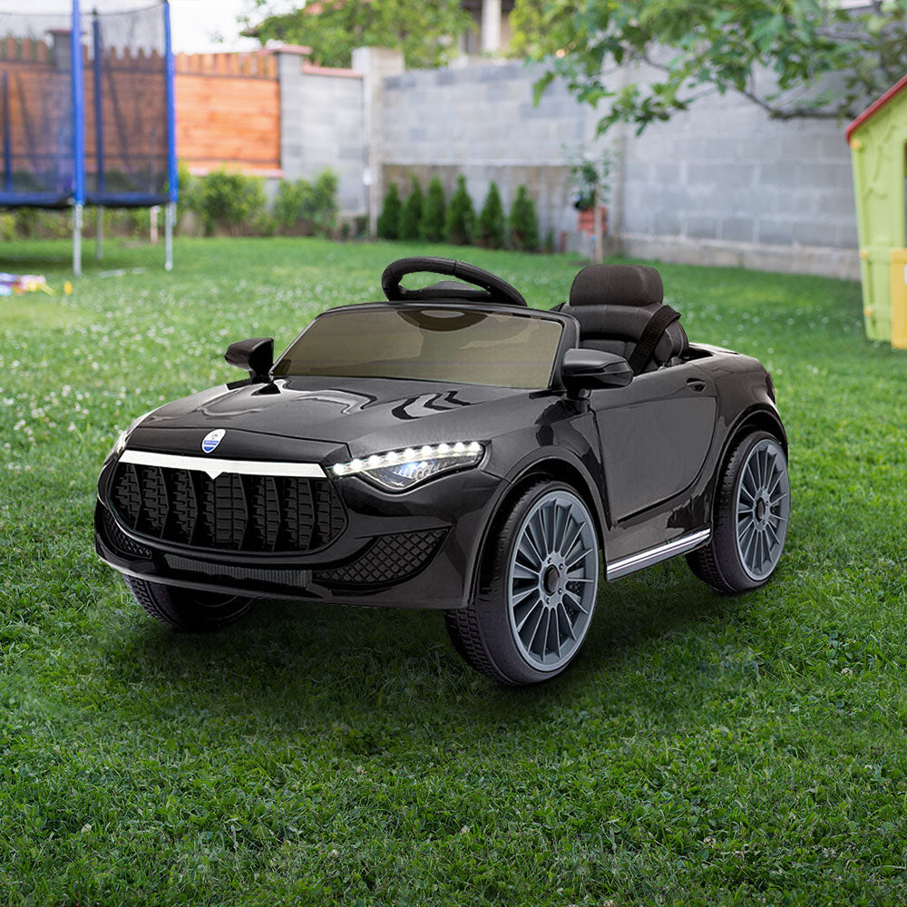 Kids Ride On Black Electric Car - Remote Control (12V)l  Black MP3 LED