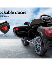 Kids Ride On Black Electric Car - Remote Control (12V)l  Black MP3 LED
