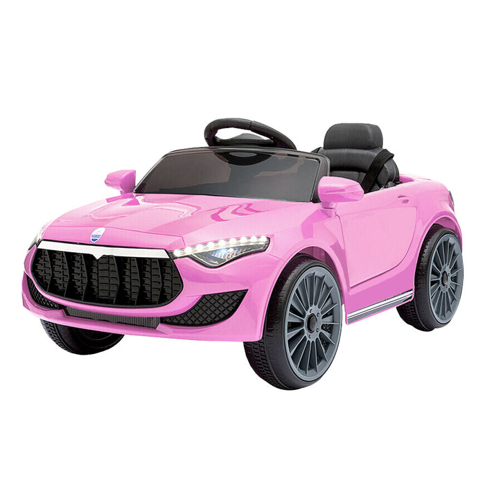 Kids Ride On Electric Pink Car - Remote Control (12V)