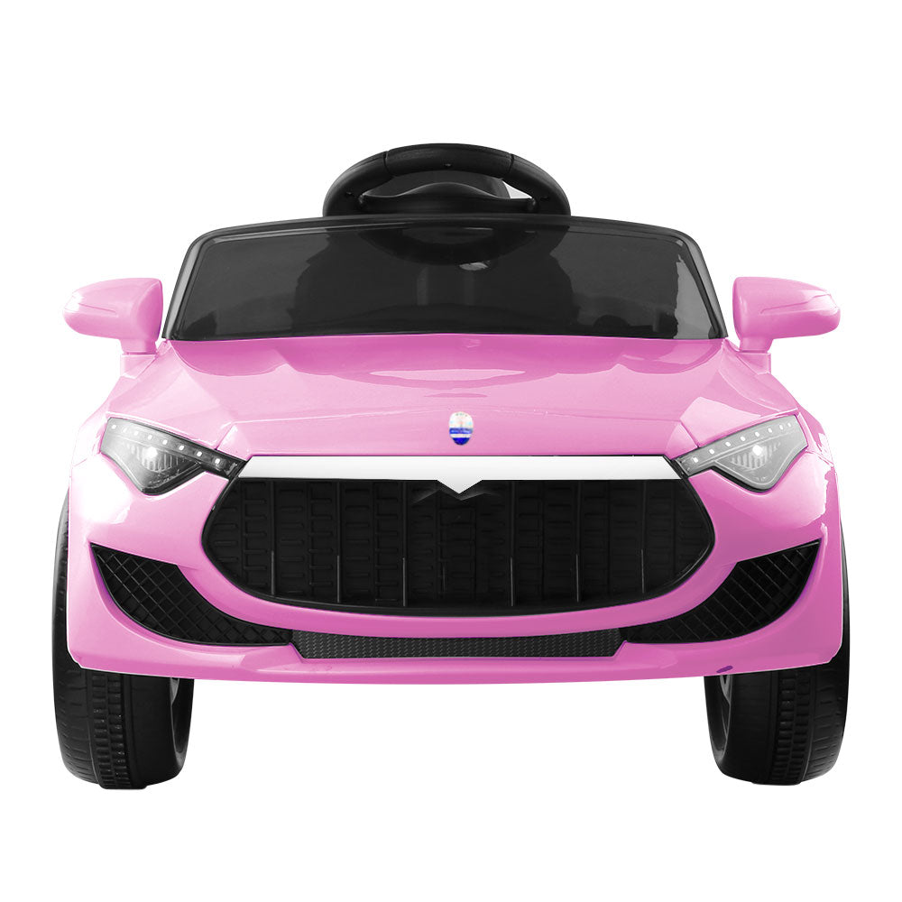 Kids Ride On Electric Pink Car - Remote Control (12V)