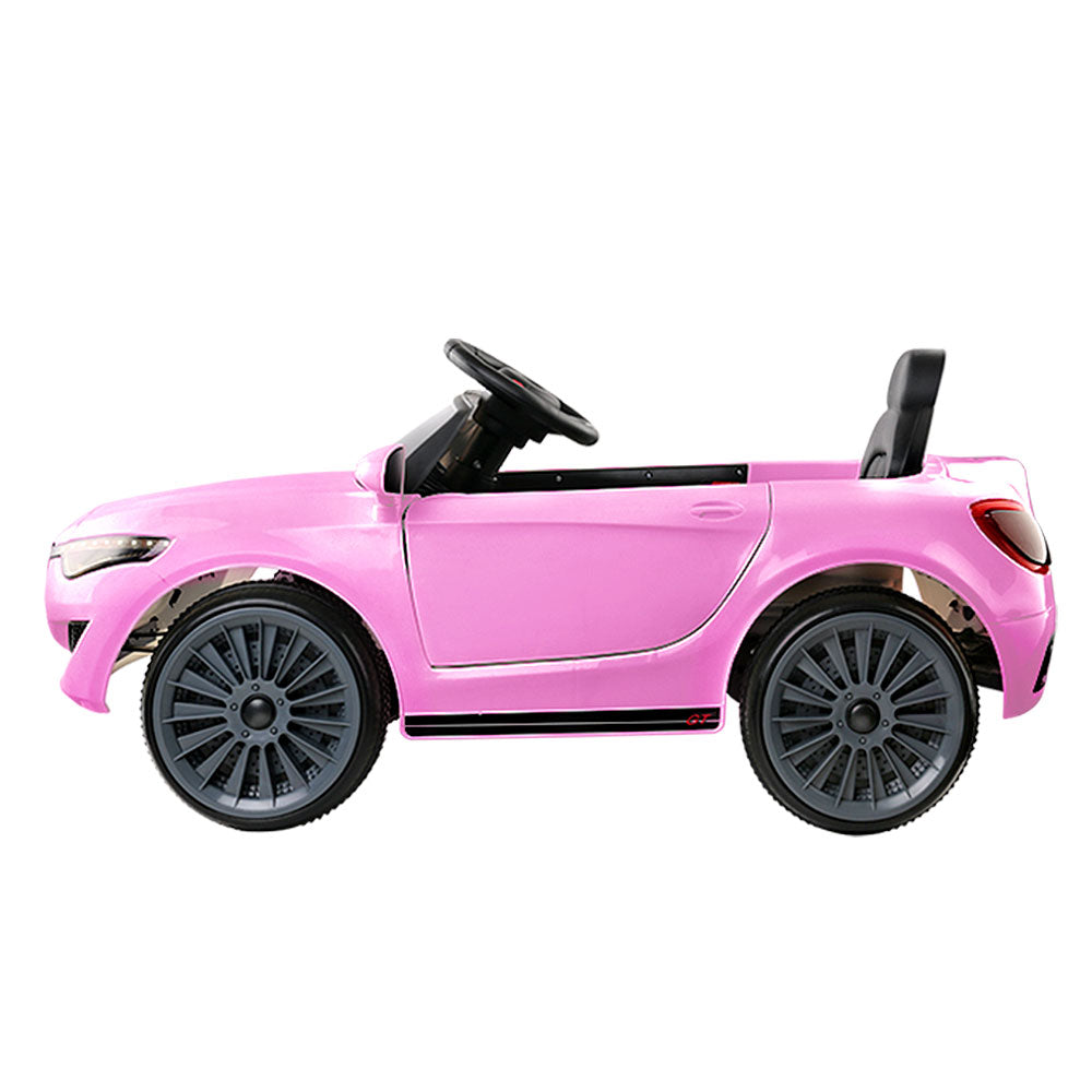 Kids Ride On Electric Pink Car - Remote Control (12V)
