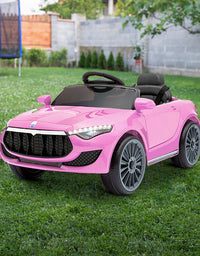 Kids Ride On Electric Pink Car - Remote Control (12V)
