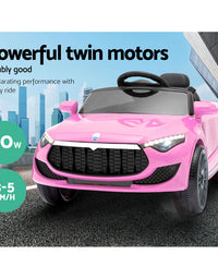 Kids Ride On Electric Pink Car - Remote Control (12V)
