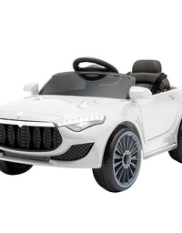 Rigo Kids Ride On Car Electric Toys 12V Battery Remote Control White MP3 LED
