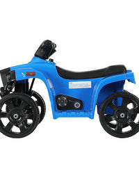 Rigo Kids Ride On ATV Quad Motorbike Car 4 Wheeler Electric Toys Battery Blue
