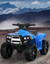 Rigo Kids Ride On ATV Quad Motorbike Car 4 Wheeler Electric Toys Battery Blue
