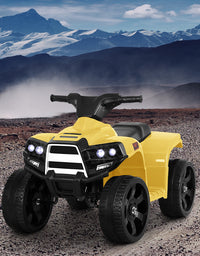 Rigo Kids Ride On ATV Quad Motorbike Car 4 Wheeler Electric Toys Battery Yellow
