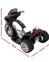 Kids Ride On Harley Style White Electric Motorbike
