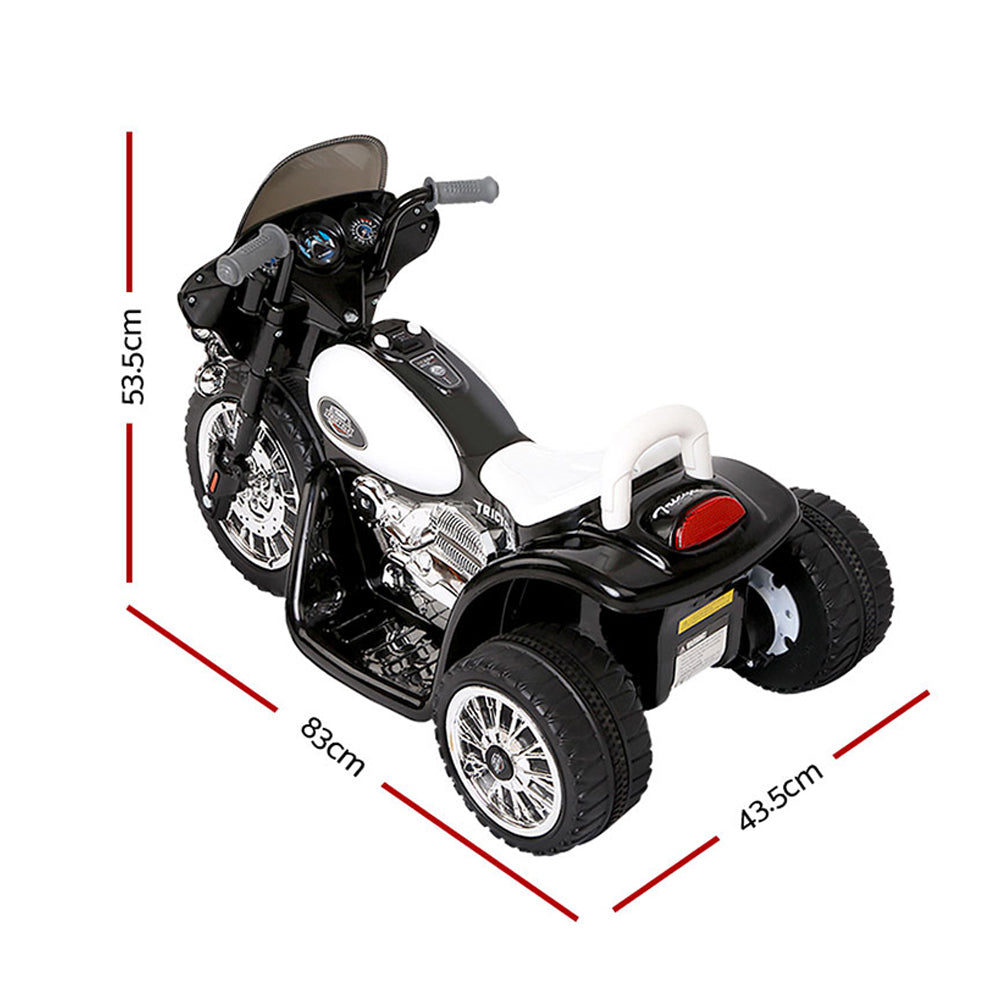 Kids Ride On Harley Style White Electric Motorbike