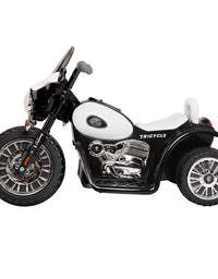 Kids Ride On Harley Style White Electric Motorbike
