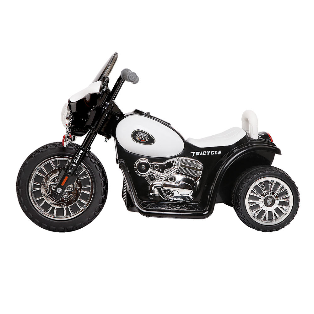 Kids Ride On Harley Style White Electric Motorbike