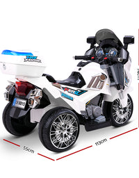 Rigo Kids Ride On Electric White Motorbike
