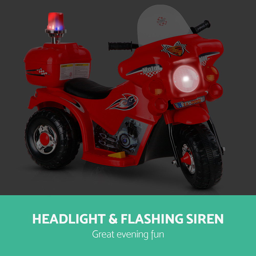 Kids Ride On Electric Red Motorbike - Battery Operated