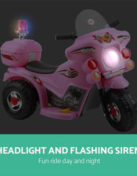 Kids Ride On Electric Pink Motorbike - 3 Wheel
