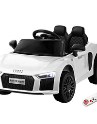 Kids Ride On Car Audi R8 Licensed Sports Electric Toy Cars 12V Battery White
