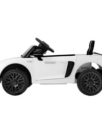 Kids Ride On Car Audi R8 Licensed Sports Electric Toy Cars 12V Battery White
