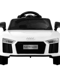 Kids Ride On Car Audi R8 Licensed Sports Electric Toy Cars 12V Battery White
